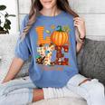 Love Preschool Teacher Turkey Thanksgiving Autumn Fall Women's Comfort Colors T-Shirt Blue Jean