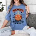 Mad Scientist Pumpkin Science Teacher Halloween Costume Kids Women's Comfort Colors T-Shirt Blue Jean Mad Scientist Pumpkin Science Teacher Halloween Costume Kids Women's Comfort Colors T-Shirt Blue Jean