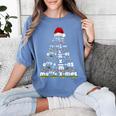 Math Equation Merry Xmas Season Teacher Christmas Tree Women's Comfort Colors T-Shirt Blue Jean