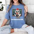 Math Teacher Chicken Mathemachicken Pun Women's Comfort Colors T-Shirt Blue Jean Math Teacher Chicken Mathemachicken Pun Women's Comfort Colors T-Shirt Blue Jean