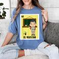 Mexican For Teachers El Maestro Women's Comfort Colors T-Shirt Blue Jean