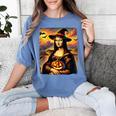 Mona Lisa Pumpkin Halloween Art Teacher Witchy Women Kids Women's Comfort Colors T-Shirt Blue Jean Mona Lisa Pumpkin Halloween Art Teacher Witchy Women Kids Women's Comfort Colors T-Shirt Blue Jean