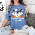 Multilingual Learner Teacher Spooky Halloween ESL Teacher Women's Comfort Colors T-Shirt Blue Jean Multilingual Learner Teacher Spooky Halloween ESL Teacher Women's Comfort Colors T-Shirt Blue Jean