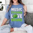 Music Teachers Love Brains Cute Teaching Halloween Women's Comfort Colors T-Shirt Blue Jean Music Teachers Love Brains Cute Teaching Halloween Women's Comfort Colors T-Shirt Blue Jean