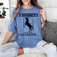 Nerdy Fibonacci Racing Car Horse Math Teacher Men Women Girls Kids Women's Comfort Colors T-Shirt Blue Jean