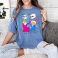 Nerdy Pythagoras Fighting Over C Squared Math Teacher Women's Comfort Colors T-Shirt Blue Jean Nerdy Pythagoras Fighting Over C Squared Math Teacher Women's Comfort Colors T-Shirt Blue Jean