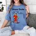Nerdy Slope Dude Geometry Algebra Math Teacher Women's Comfort Colors T-Shirt Blue Jean