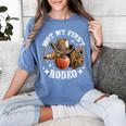 Not My First Rodeo Back To School Teacher Women's Comfort Colors T-Shirt Blue Jean