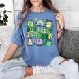 One Lucky Teacher St Patrick's Day Irish Teacher Lucky Era Women's Comfort Colors T-Shirt Blue Jean