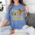 One Thankful Substitute Teacher Turkey Leopard Thanksgiving For Men Women Women's Comfort Colors T-Shirt Blue Jean One Thankful Substitute Teacher Turkey Leopard Thanksgiving For Men Women Women's Comfort Colors T-Shirt Blue Jean
