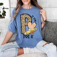 P Is For Pre K Teacher Leopard First Day Of School For Men Women Girls Kids Women's Comfort Colors T-Shirt Blue Jean P Is For Pre K Teacher Leopard First Day Of School For Men Women Girls Kids Women's Comfort Colors T-Shirt Blue Jean