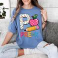 P Is For Pre K Teacher Student Pencil Apple Back To School Women's Comfort Colors T-Shirt Blue Jean P Is For Pre K Teacher Student Pencil Apple Back To School Women's Comfort Colors T-Shirt Blue Jean