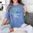PARA Dream Team Teacher Paraprofessional Paraeducator Women's Comfort Colors T-Shirt Blue Jean
