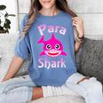 Para Shark Paraprofessional Female Teacher Women's Comfort Colors T-Shirt Blue Jean Para Shark Paraprofessional Female Teacher Women's Comfort Colors T-Shirt Blue Jean