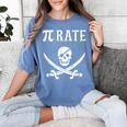 Pi Day Pi Rate Pirate For Teachers Women's Comfort Colors T-Shirt Blue Jean