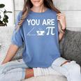 Pi Day Shirt Women Teacher 2022 Math Cutie Pie Acute Tea Pie Women's Comfort Colors T-Shirt Blue Jean