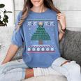 Pi Tree Christmas Math Teacher Ugly Sweater Men Women Kids Women's Comfort Colors T-Shirt Blue Jean Pi Tree Christmas Math Teacher Ugly Sweater Men Women Kids Women's Comfort Colors T-Shirt Blue Jean