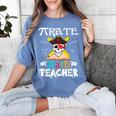 Pirate Math Teacher Skull Pirate Halloween Costume Women's Comfort Colors T-Shirt Blue Jean