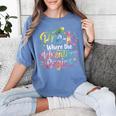 Pre-K Where The Adventure Begins Preschool Teachers Students Women's Comfort Colors T-Shirt Blue Jean Pre-K Where The Adventure Begins Preschool Teachers Students Women's Comfort Colors T-Shirt Blue Jean