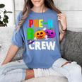 Pre K Boo Crew Halloween Costume Teachers Kids Women's Comfort Colors T-Shirt Blue Jean
