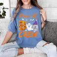 Pre K Boo Crew Teacher Student Halloween Pre Kindergarten Women's Comfort Colors T-Shirt Blue Jean