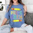 Pre-K Crew PreK Teachers Back To School Women's Comfort Colors T-Shirt Blue Jean Pre-K Crew PreK Teachers Back To School Women's Comfort Colors T-Shirt Blue Jean