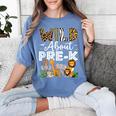 Pre-k Teacher Kids Back To School Wild About Pre-k Women's Comfort Colors T-Shirt Blue Jean