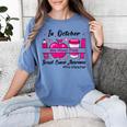 Pre-k Teacher In October We Wear Pink Breast Cancer Women's Comfort Colors T-Shirt Blue Jean Pre-k Teacher In October We Wear Pink Breast Cancer Women's Comfort Colors T-Shirt Blue Jean