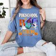 Preschool Boo Crew Teacher Student Halloween Costume Men Women Kids Women's Comfort Colors T-Shirt Blue Jean