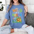 Preschool Teacher Kids Back To School Wild About Pre-K Women's Comfort Colors T-Shirt Blue Jean Preschool Teacher Kids Back To School Wild About Pre-K Women's Comfort Colors T-Shirt Blue Jean