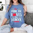 This Principal Loves Her School Teacher Appreciation Women's Comfort Colors T-Shirt Blue Jean
