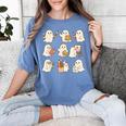 Pumpkin Pi Math Teacher Geek Women's Comfort Colors T-Shirt Blue Jean