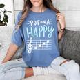 Put On A Happy Face Music Music Teacher Women's Comfort Colors T-Shirt Blue Jean Put On A Happy Face Music Music Teacher Women's Comfort Colors T-Shirt Blue Jean