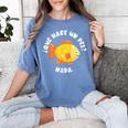 Que Hace Un Pez Nada Spanish Teacher Bilingual Teacher Dual Women's Comfort Colors T-Shirt Blue Jean