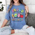 Retro Proud To Teach Multilingual Learners English Teacher Women's Comfort Colors T-Shirt Blue Jean Retro Proud To Teach Multilingual Learners English Teacher Women's Comfort Colors T-Shirt Blue Jean