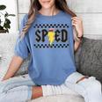 Retro SPED Teacher Pencil Lightning Bolt Back To School Women's Comfort Colors T-Shirt Blue Jean Retro SPED Teacher Pencil Lightning Bolt Back To School Women's Comfort Colors T-Shirt Blue Jean