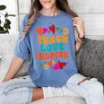 Retro Teach Love Inspire Back To School Teachers Women's Comfort Colors T-Shirt Blue Jean Retro Teach Love Inspire Back To School Teachers Women's Comfort Colors T-Shirt Blue Jean
