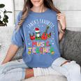 Santa's Favorite Music Teacher Christmas Santa Hat Matching Women's Comfort Colors T-Shirt Blue Jean Santa's Favorite Music Teacher Christmas Santa Hat Matching Women's Comfort Colors T-Shirt Blue Jean