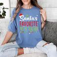 Santa's Favorite Pre-K Teacher Christmas Santa Hat Lights For Men Women Kids Women's Comfort Colors T-Shirt Blue Jean Santa's Favorite Pre-K Teacher Christmas Santa Hat Lights For Men Women Kids Women's Comfort Colors T-Shirt Blue Jean