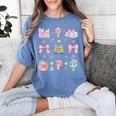 School Pencils And Bows Teacher Bow Coquette Pencil Girls Women's Comfort Colors T-Shirt Blue Jean School Pencils And Bows Teacher Bow Coquette Pencil Girls Women's Comfort Colors T-Shirt Blue Jean