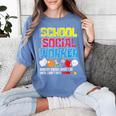 School Social Worker Teacher Caseworker Public Servant LSW Women's Comfort Colors T-Shirt Blue Jean School Social Worker Teacher Caseworker Public Servant LSW Women's Comfort Colors T-Shirt Blue Jean