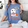 Science Teacher Cute Ghost Halloween Teacher Men Women Women's Comfort Colors T-Shirt Blue Jean