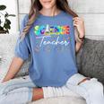 Science Teacher Tie Dye First Day Of School Back To School Men Women Girls Kids Women's Comfort Colors T-Shirt Blue Jean