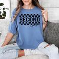 Second Grade Checkered Teacher 1st Day Back To School Women Women's Comfort Colors T-Shirt Blue Jean Second Grade Checkered Teacher 1st Day Back To School Women Women's Comfort Colors T-Shirt Blue Jean