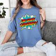 Second Grade Superhero Teacher Student 2nd Grade Comic Retro Women's Comfort Colors T-Shirt Blue Jean Second Grade Superhero Teacher Student 2nd Grade Comic Retro Women's Comfort Colors T-Shirt Blue Jean