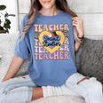 Social Studies Teacher Pencil Heart Leopard Back To School Women's Comfort Colors T-Shirt Blue Jean Social Studies Teacher Pencil Heart Leopard Back To School Women's Comfort Colors T-Shirt Blue Jean