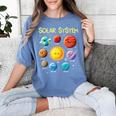 Solar System Cute Face Planets Space Science Teacher School Women's Comfort Colors T-Shirt Blue Jean Solar System Cute Face Planets Space Science Teacher School Women's Comfort Colors T-Shirt Blue Jean