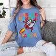 Space Middle School Teacher Back To School Men Women Kids Women's Comfort Colors T-Shirt Blue Jean Space Middle School Teacher Back To School Men Women Kids Women's Comfort Colors T-Shirt Blue Jean