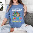 Special Teacher To Hear Child Cant Say Autism Awareness Sped Women's Comfort Colors T-Shirt Blue Jean