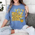 Spelling Bee Kind Positive Kindness Women Teacher Women's Comfort Colors T-Shirt Blue Jean Spelling Bee Kind Positive Kindness Women Teacher Women's Comfort Colors T-Shirt Blue Jean